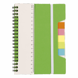 A5 Notebook With Sticky Notes And Ruler