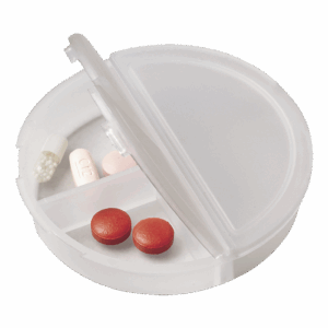 Round 3 Compartment Pill Holder