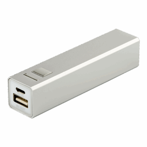 Aluminium Push Button 2200 mAh Powerbank