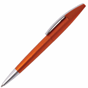 Silver Square Clip Ballpoint Pen