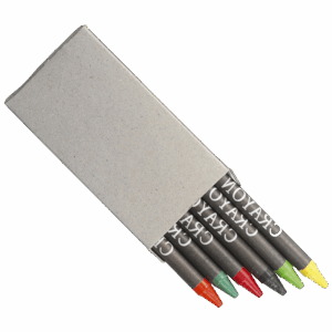 Crayons in Recycled Box Set of 6