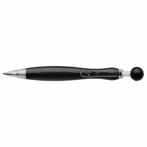 Curved Ballpoint Pen with Ball Plunge Mechanism
