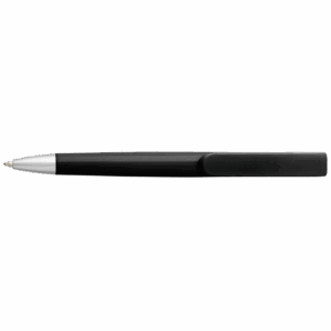 Rounded Clip Ballpoint Pen With Coloured Barrel