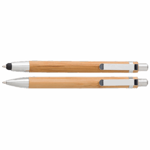 Bamboo Pen and Clutch Pencil Set