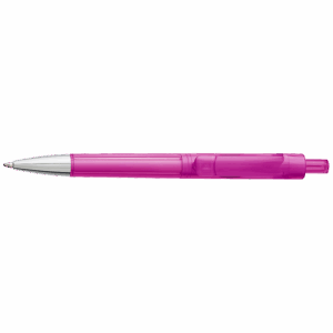 Ballpoint Pen With Transparent Coloured Barrel