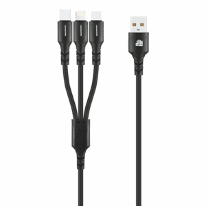 IND 1.2m 3-In-1 Charger Cable