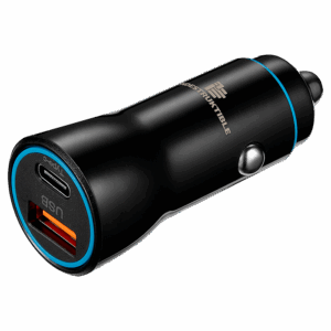 IND 38W Dual Car Charger USB & Type-C