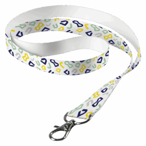 Sublimated Lanyard Single Side Sub with Lobster Ring