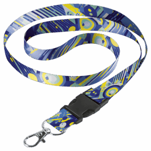 Sublimated Lanyard Double Side Sub with Buckle & Ring