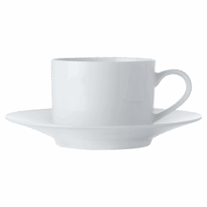 White Basics Straight Cup and Saucer 250ml