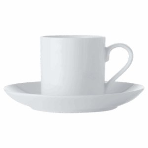 White Basics Straight Demi Cup and Saucer 100ml