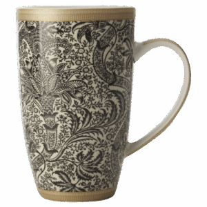 William Morris Black Seaweed Coupe Mug 420ml