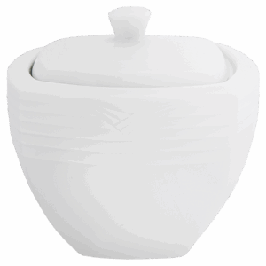 Arctic White Square Sugar Bowl