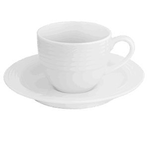 Arctic White Espresso Stackable Cup and Saucer 100ml
