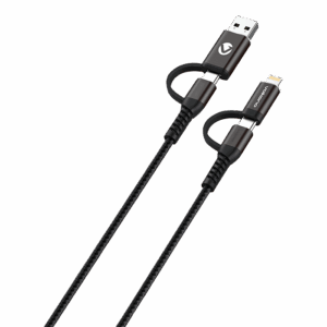 Volkano Weave Series 4-in-1 Charge & Data Cable 1.2m