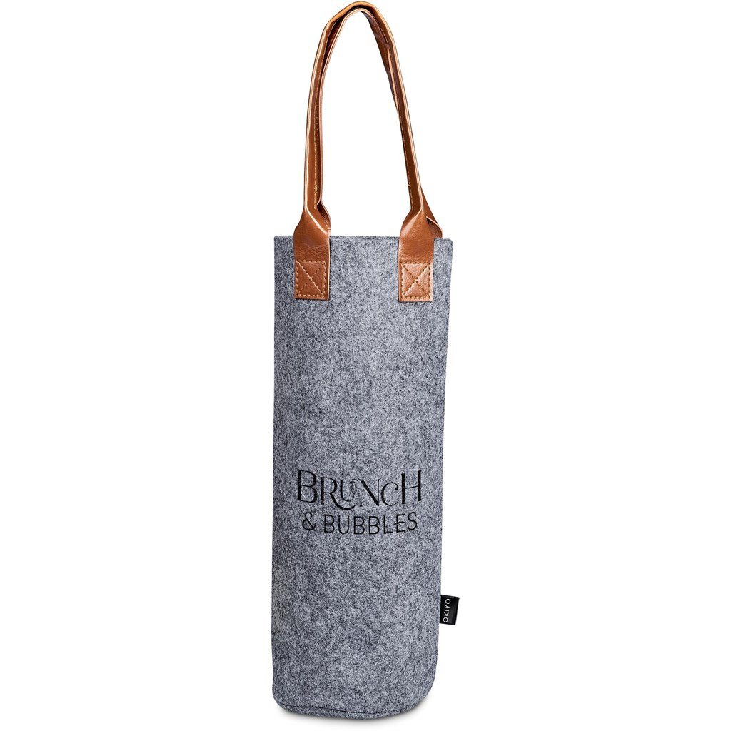 Okiyo Tahada RPET Felt Wine Tote - Image 6