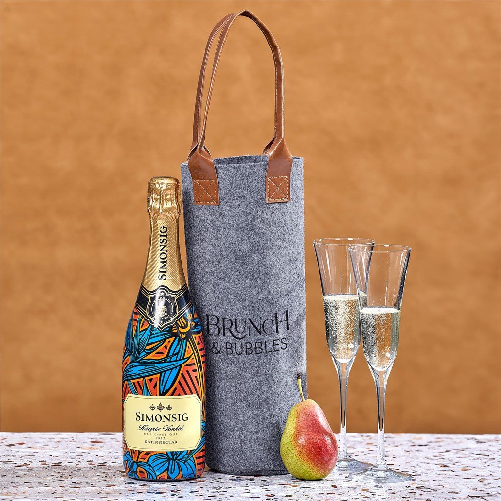 Okiyo Tahada RPET Felt Wine Tote - Image 5