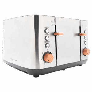Boden Stark 4 Slice Stainless Steel Toaster