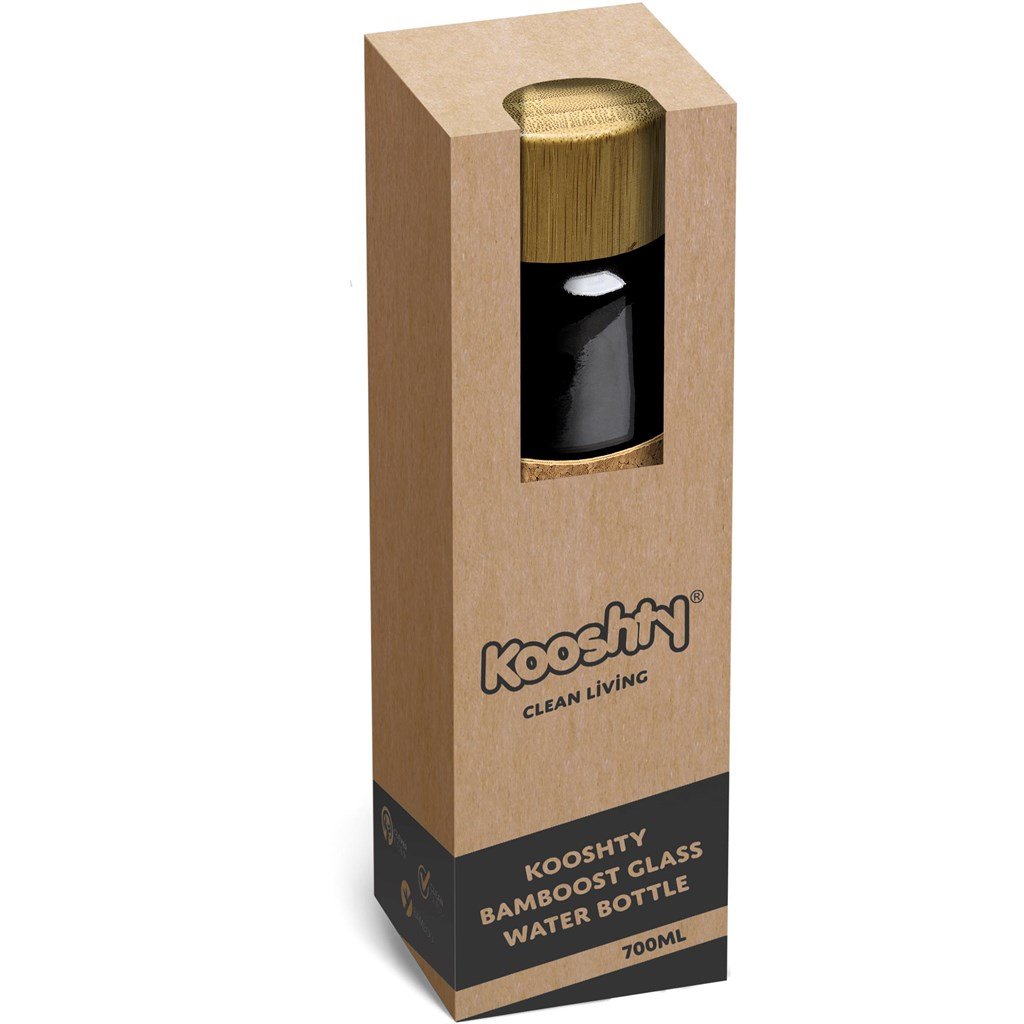 Kooshty Clear Bamboost Glass Water Bottle - 700ml - Image 10