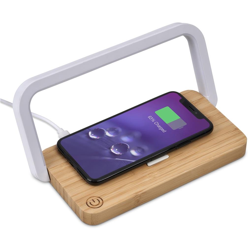 Okiyo Yoru Bamboo Wireless Charger & Night Light - Image 3