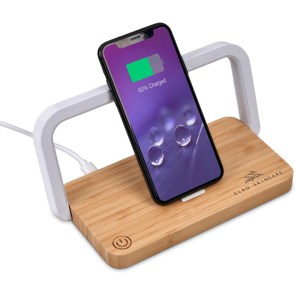 Okiyo Yoru Bamboo Wireless Charger & Night Light - Image 8
