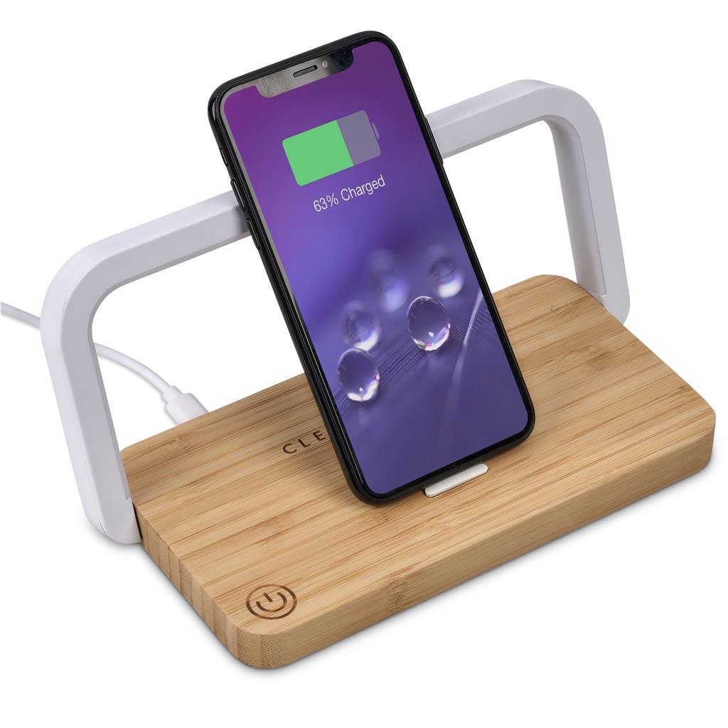 Okiyo Yoru Bamboo Wireless Charger & Night Light - Image 4