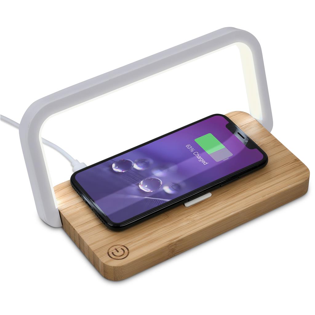 Okiyo Yoru Bamboo Wireless Charger & Night Light - Image 2