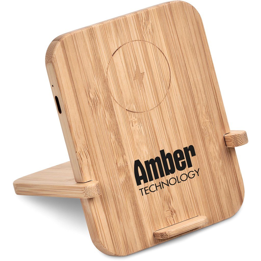 Okiyo Noryoku Bamboo Wireless Charging Phone Stand - Image 6
