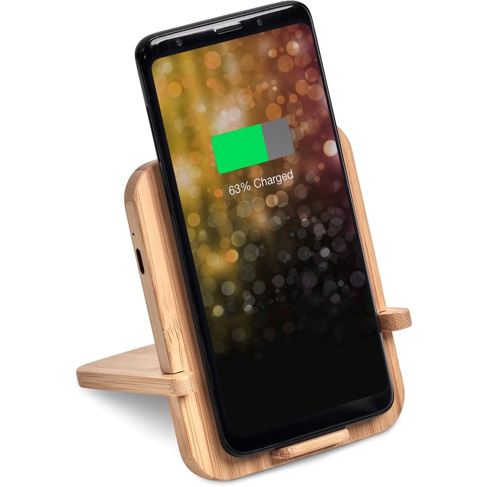 Okiyo Noryoku Bamboo Wireless Charging Phone Stand - Image 14