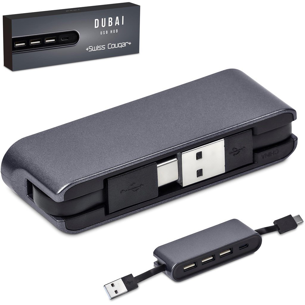 Swiss Cougar Dubai USB Hub - Gun Metal - Image 7