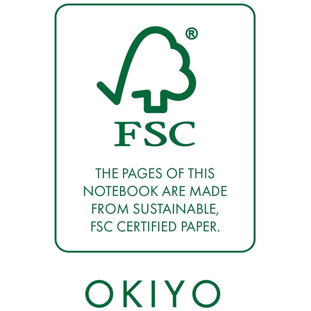 Okiyo FSC Certified Paper A5 Hard Cover Notebook - Image 6
