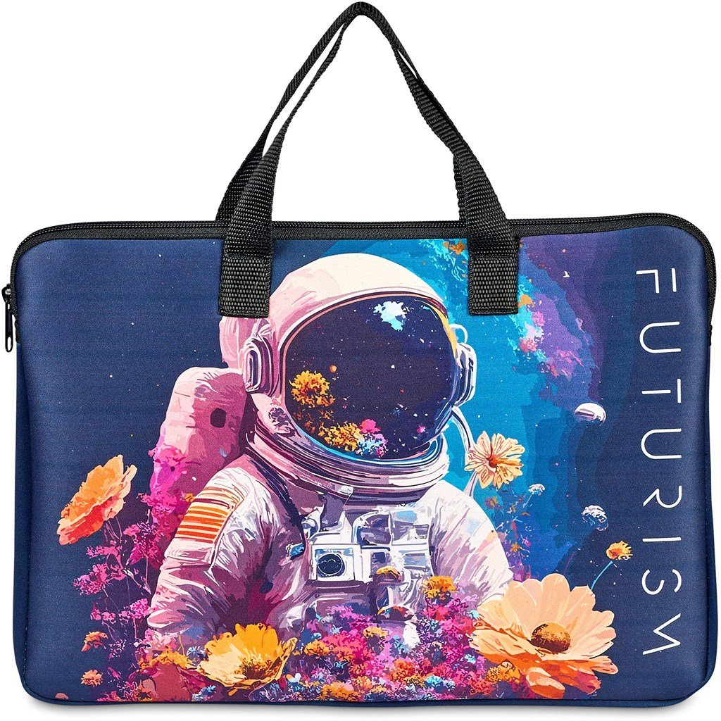 Pre-Printed Sample Hoppla Plett Neoprene 13-inch Laptop Sleeve with Handles - Image 4