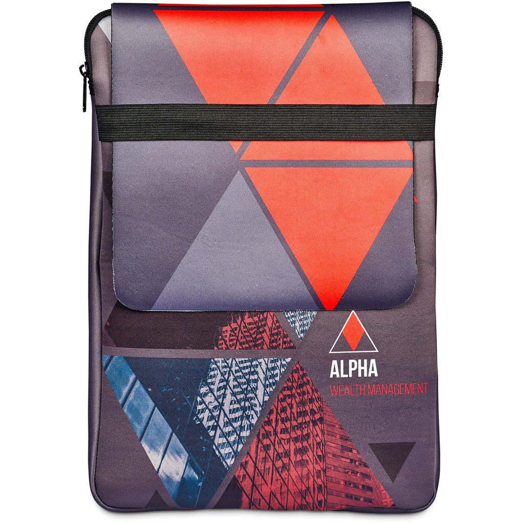 Pre-Printed Sample Hoppla Grotto Neoprene 13-inch Laptop Sleeve With Build-In Mouse Pad - Image 4