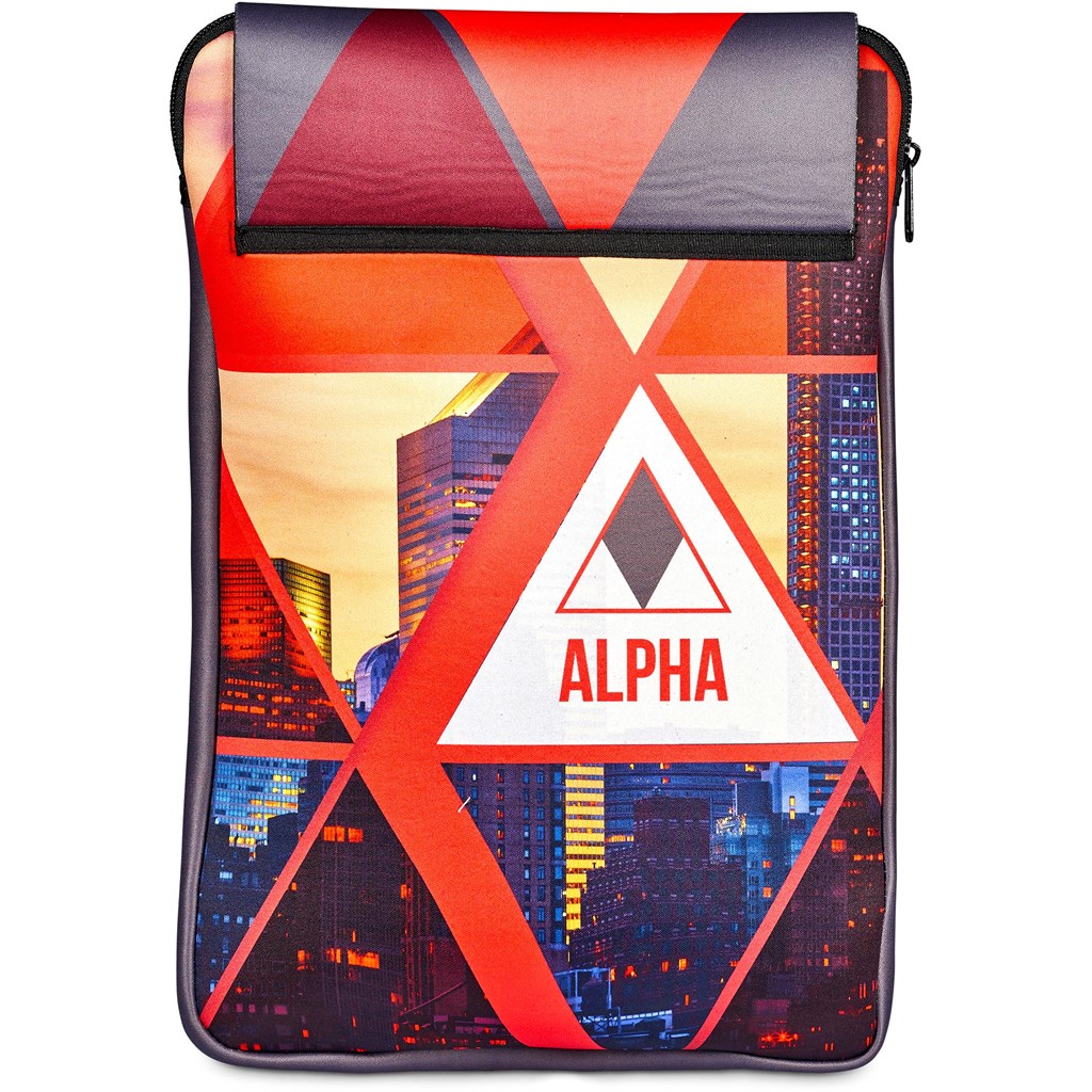 Pre-Printed Sample Hoppla Grotto Neoprene 13-inch Laptop Sleeve With Build-In Mouse Pad - Image 10