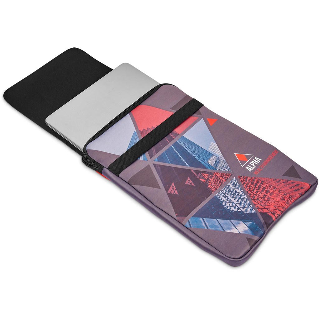Pre-Printed Sample Hoppla Grotto Neoprene 13-inch Laptop Sleeve With Build-In Mouse Pad - Image 8