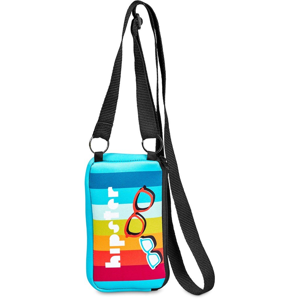 Pre-Printed Sample Hoppla Paarl Neoprene Cell Phone Pouch - Image 4