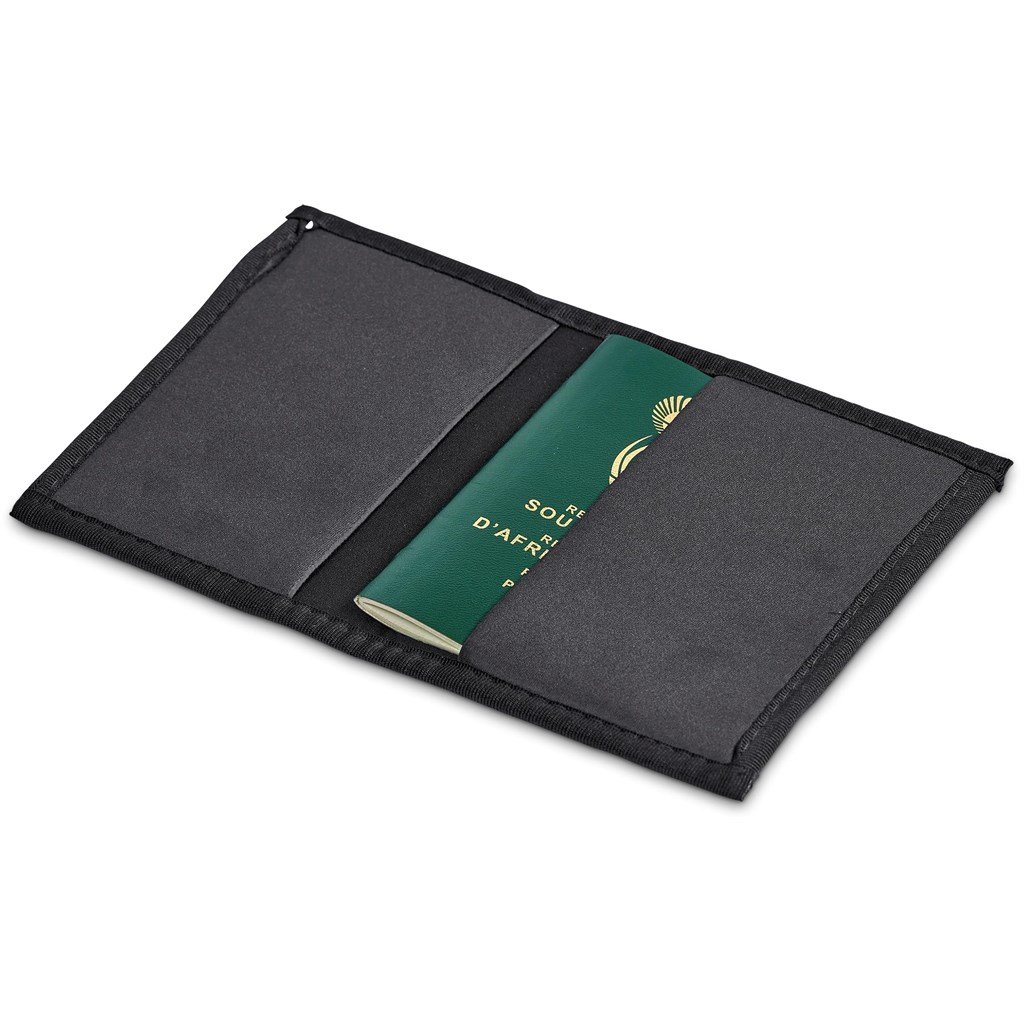 Pre-Printed Sample Hoppla Zambezi Neoprene Passport Cover - Image 3