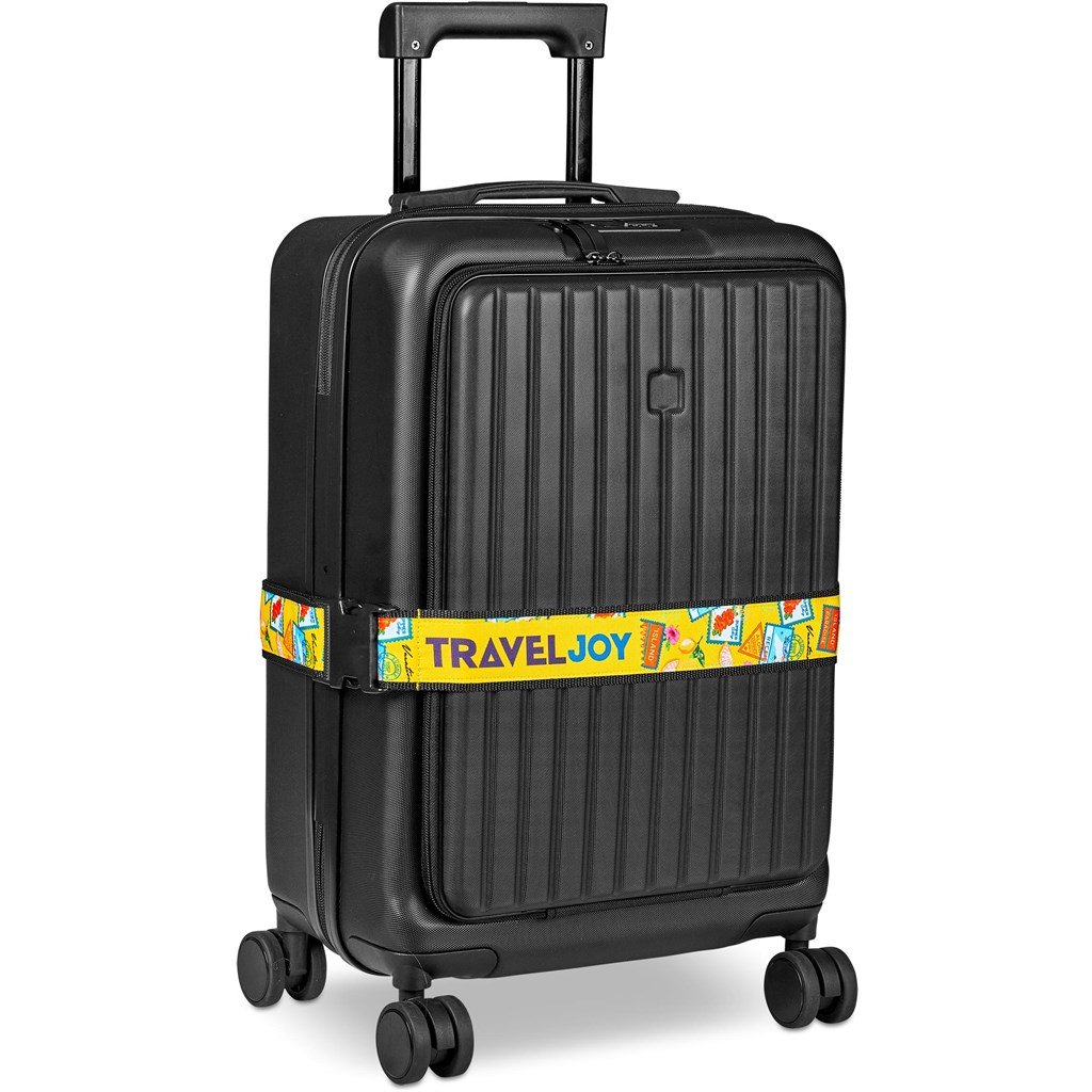 Pre-Printed Sample Hoppla Globetrotter Luggage Strap - Image 3
