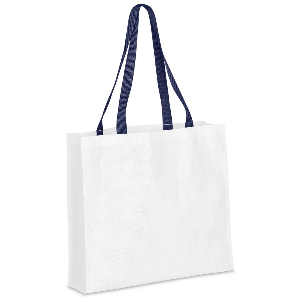 Pre-Printed Sample Hoppla Footloose RPET Stitch-Bond Shopper - Image 4