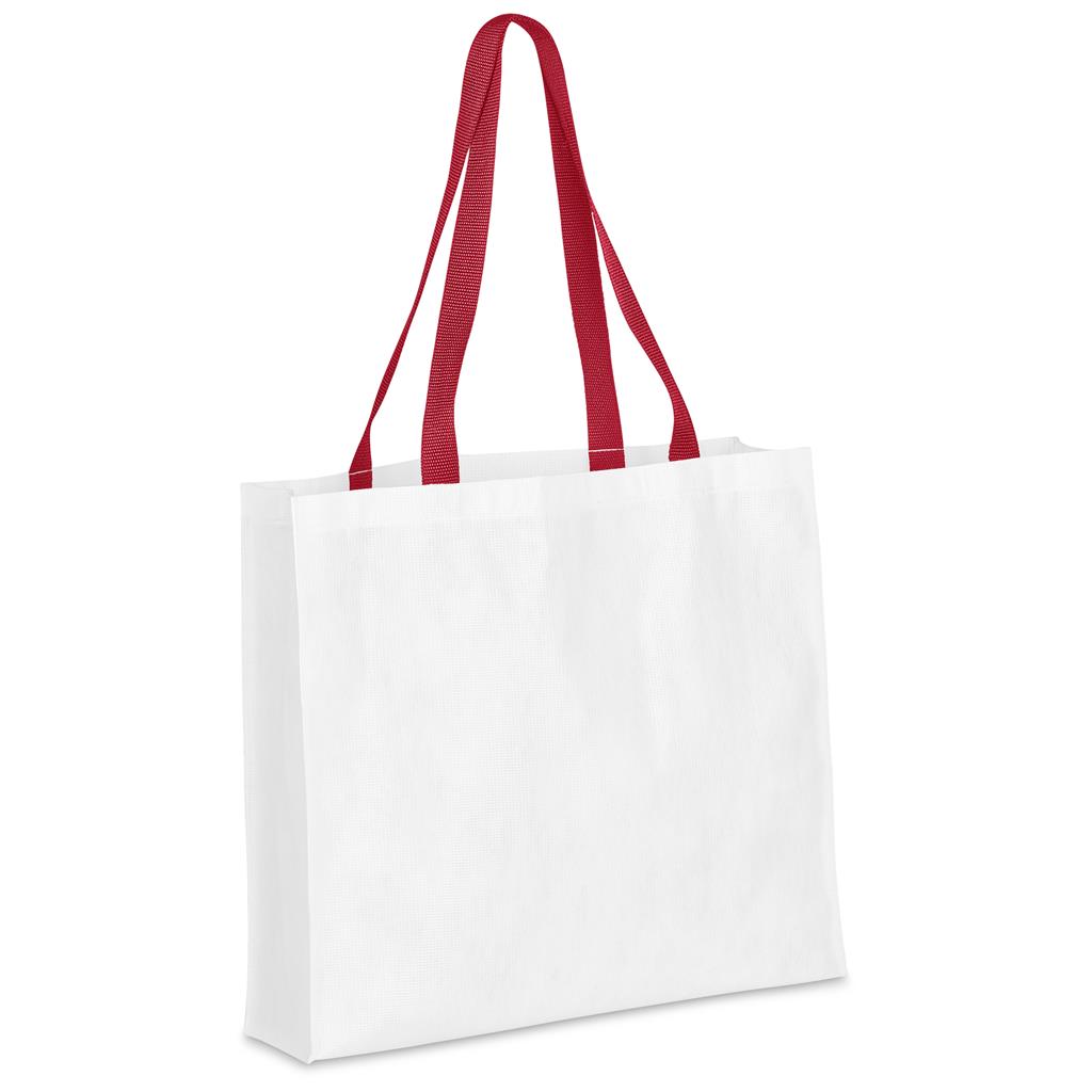Pre-Printed Sample Hoppla Footloose RPET Stitch-Bond Shopper - Image 5