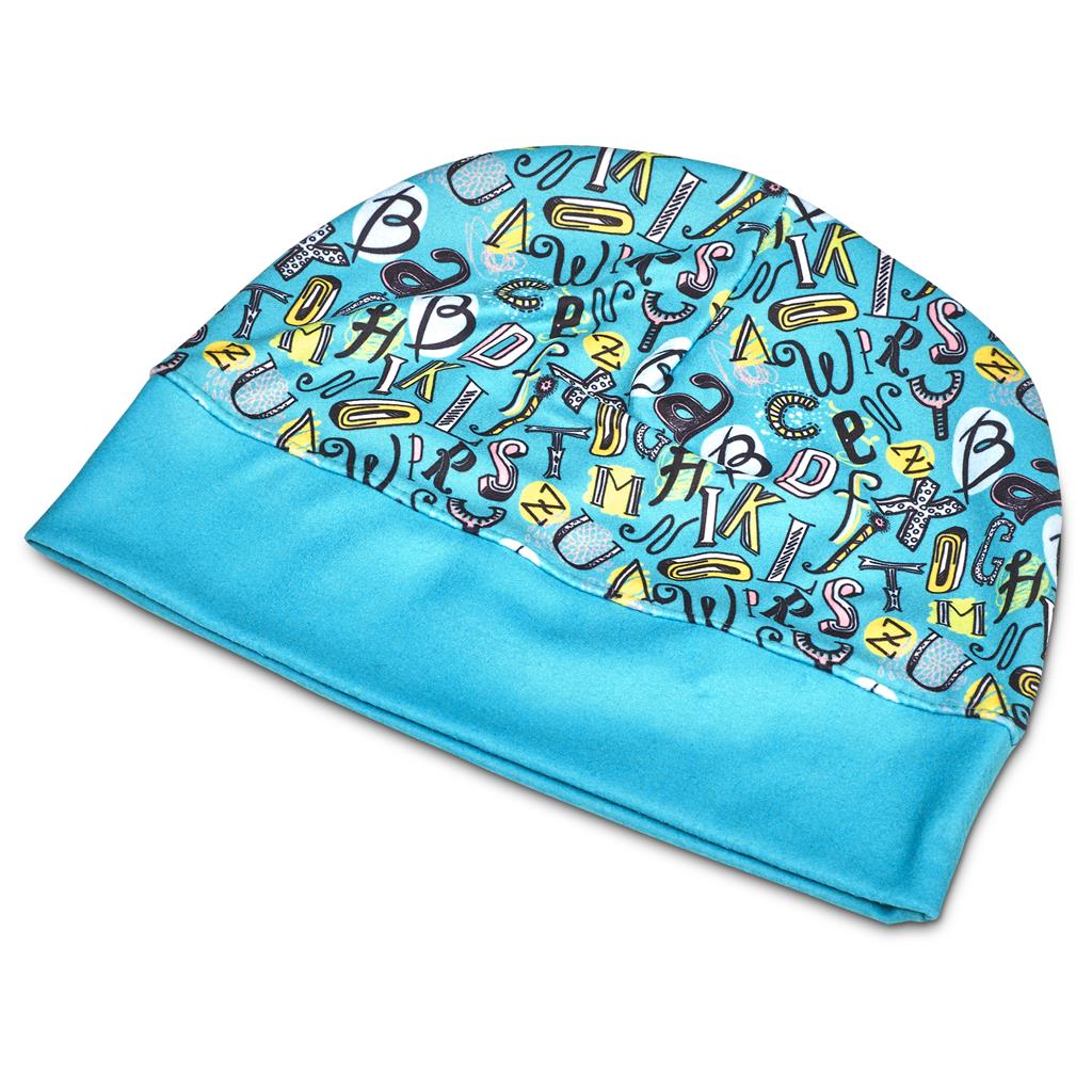 Pre-Printed Sample Hoppla Snowflake Polar Fleece Beanie - Image 3