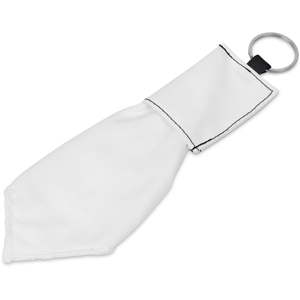Pre-Production Sample Hoppla Aquila Polyester Keyring Pouch with Cleaning Cloth - Image 4