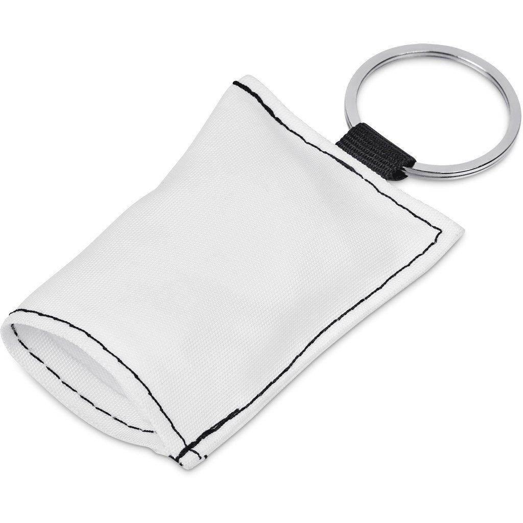 Pre-Production Sample Hoppla Aquila Polyester Keyring Pouch with Cleaning Cloth - Image 2