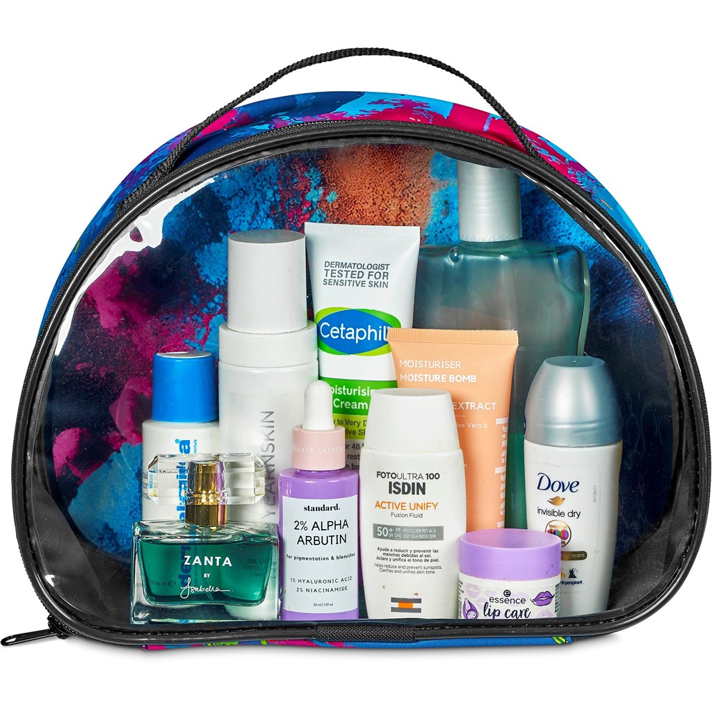 Pre-Production Sample Hoppla Aloe Toiletry Bag With PVC Front Window - Image 7