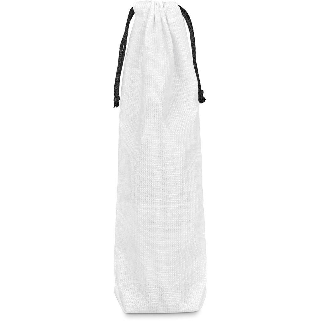 Pre-Production Sample Hoppla Tipsy RPET Wine Bottle Drawstring Bag - Image 6