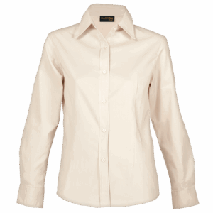 Brushed Cotton Twill Blouse Long Sleeve Ladies
