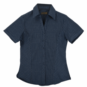 Pioneer Check Blouse Short Sleeve Ladies