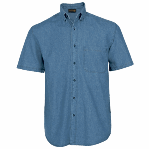 Denim Shirt Short Sleeve Mens