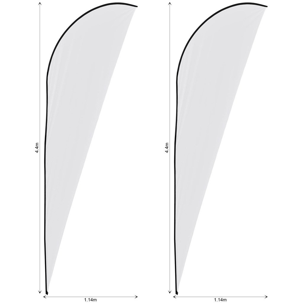 Legend 4m Sublimated Sharkfin Flying Banner Skin - Set Of 2 (Excludes Hardware) - Image 2