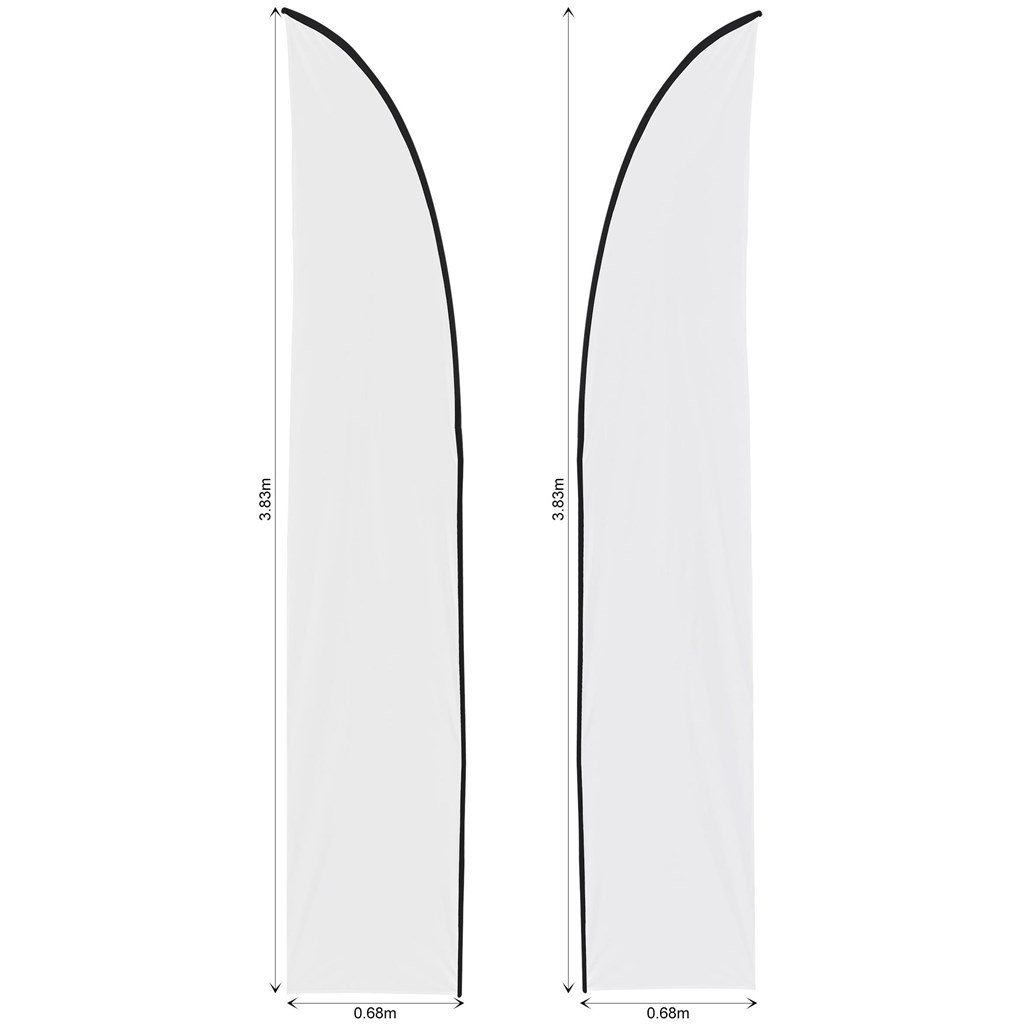 Legend 3m Sublimated Arcfin Double-Sided Flying Banner Skin (Excludes Hardware) - Image 2